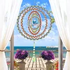 >Upgrade Size<DIY Diamond Painting Double-sided Rotatable Bird Hanging Wind Chime Suncatcher Hanging Kit