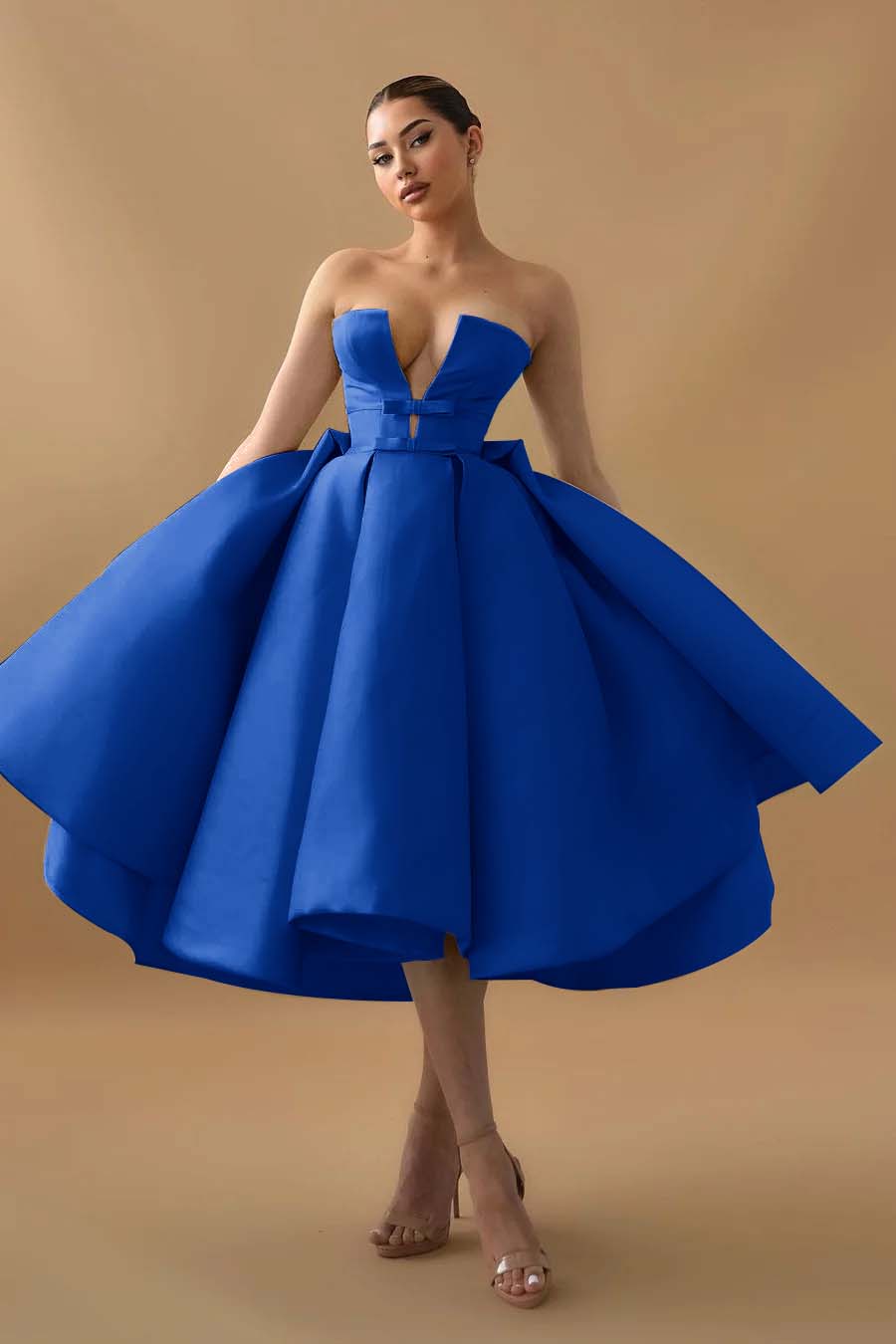 Strapless Ball Gown Homecoming Dress