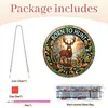 Diamond Painting Single-Sided Acrylic Deer Pendant for Home Wall Door and Window Decoration
