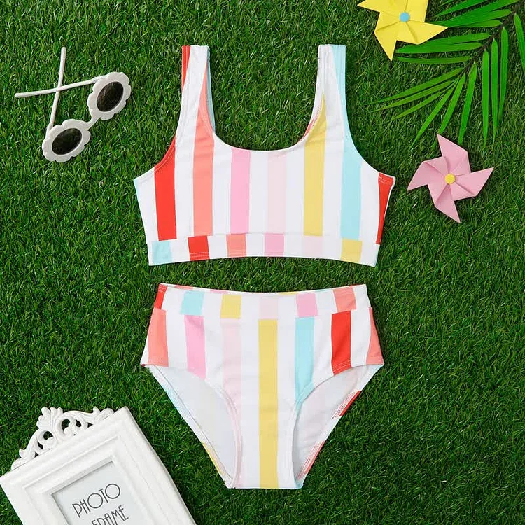 Toddler Striped 2 Pieces Swimsuit