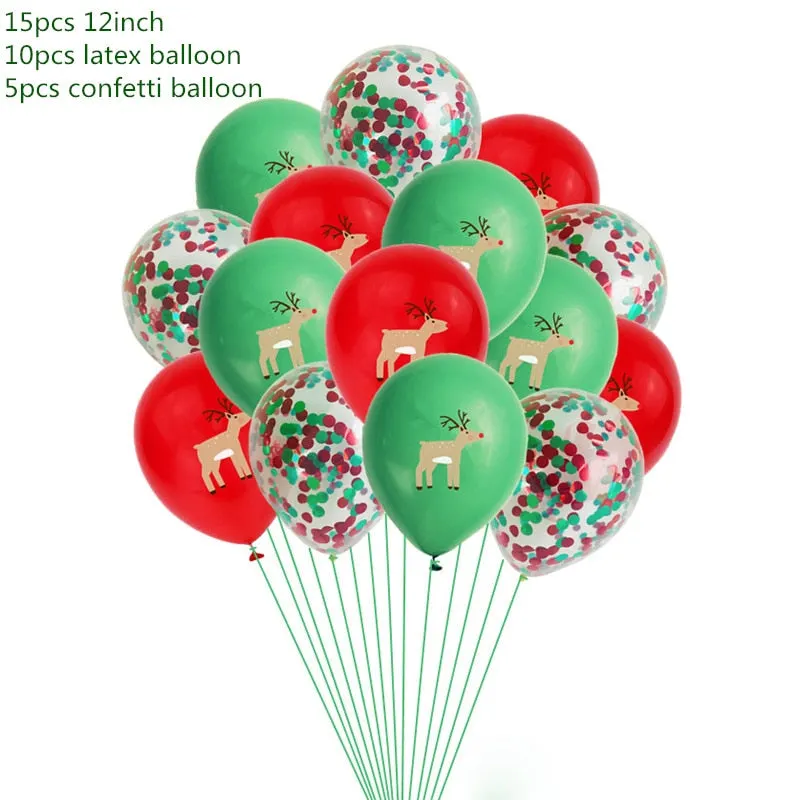 Christmas Decorations for Home Merry Christmas Balloons Banner Photo Booth Props 2022 Happy New Year Decorations Navidad 2020