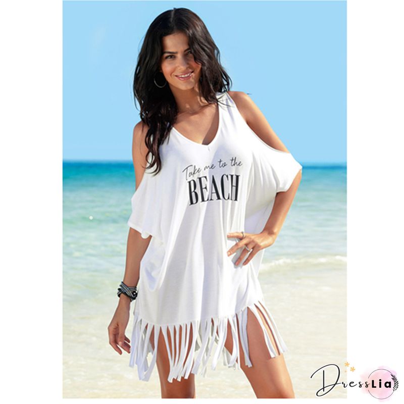 Short Sleeve Casual Weaving Dress