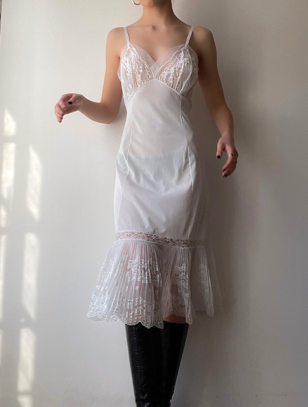 1950s Pleated Dress (XS/S)