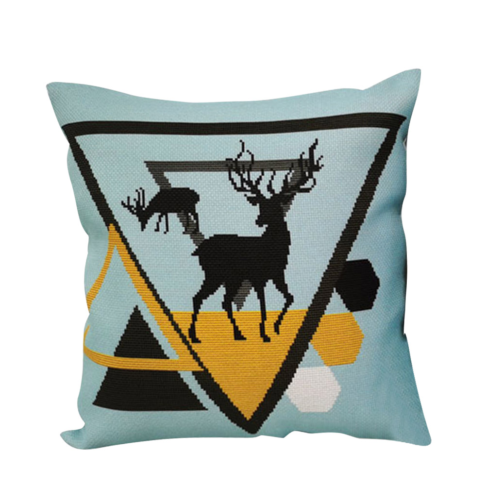 

Elk - 11CT Stamped Cross Stitch Pillowcase - 45*45CM, 501 Original