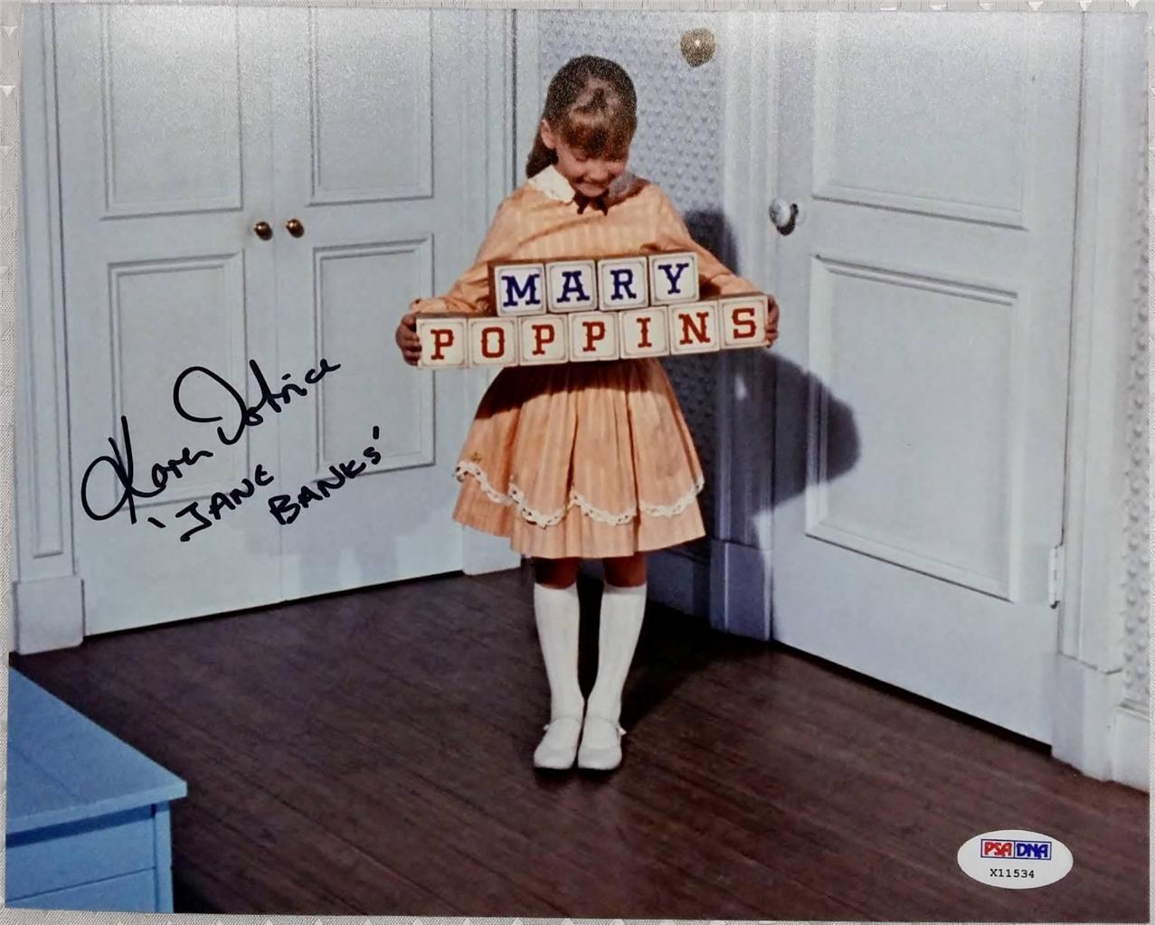 KAREN DOTRICE SIGNED DISNEY DISNEY'S MARY POPPINS 8X10 Photo Poster painting JANE BANKS (G)