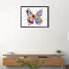 >SALE<5D DIY Partial Special Shaped Drill Diamond Painting Flower Butterfly 40x30cm