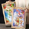 Diamond Painting Wooden Trays With Handle - Christmas