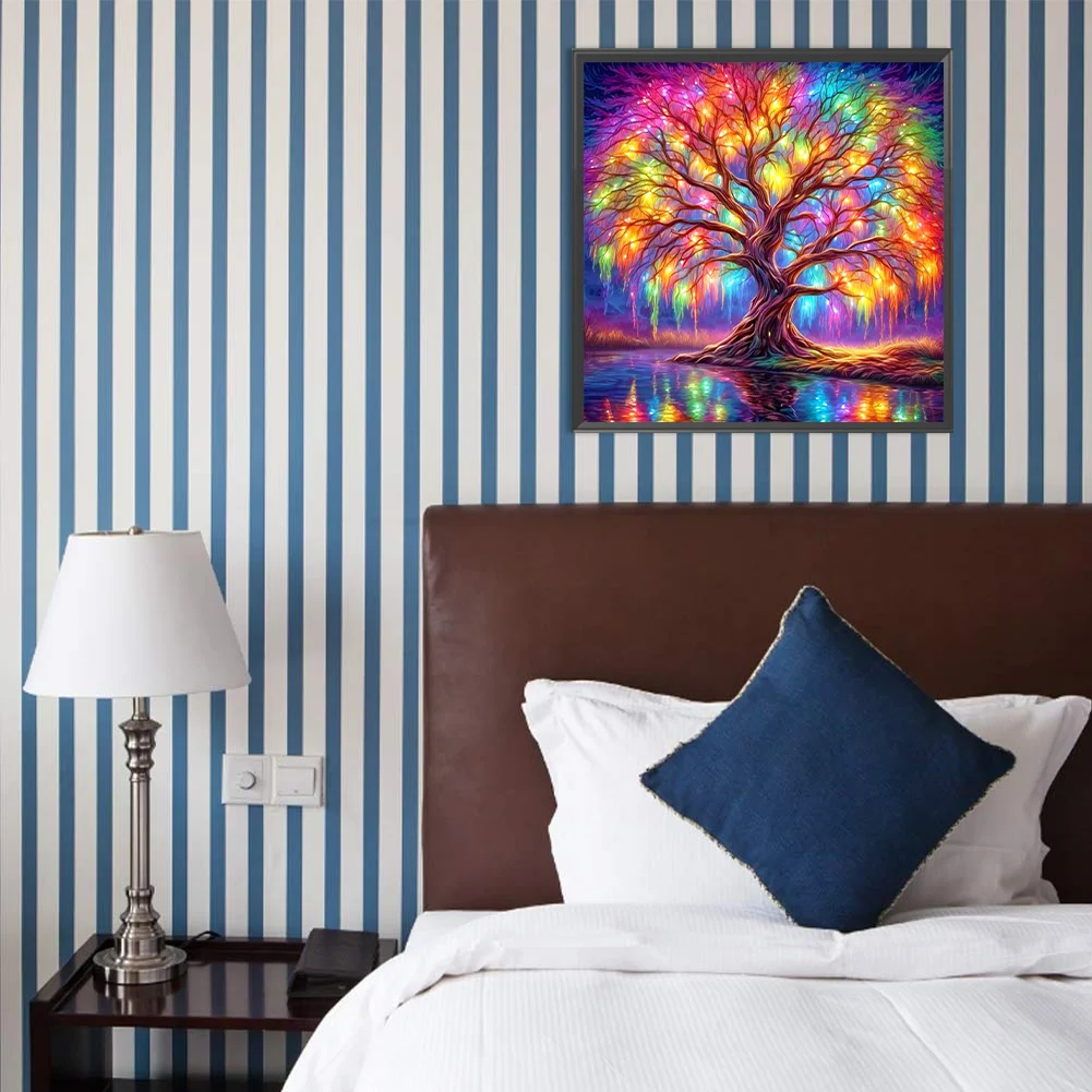 Partial AB Diamond Painting - Full Square Drill - Tree of Life(Canvas|45*45cm)