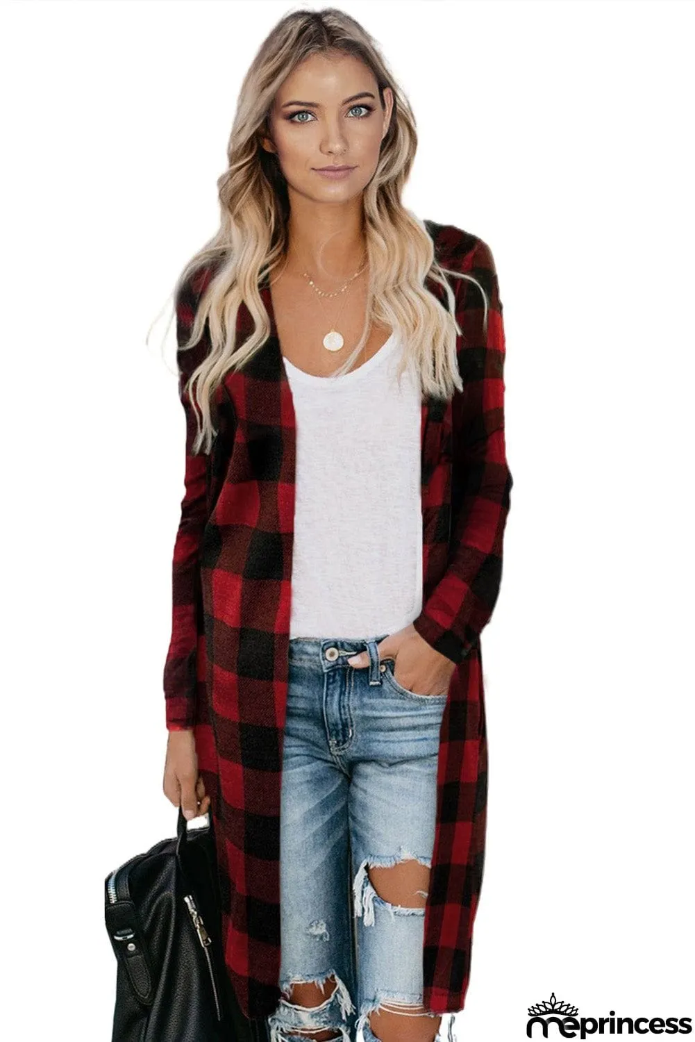 Print Long Cardigan