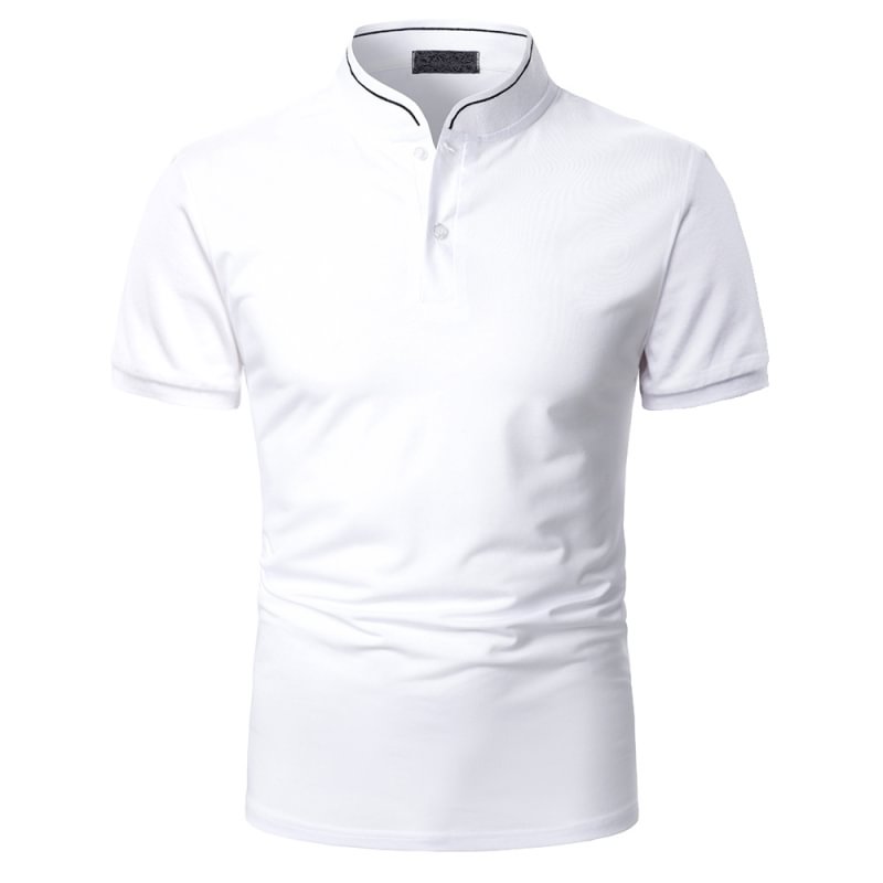 Solid Color Casual Men's Polo T-shirts