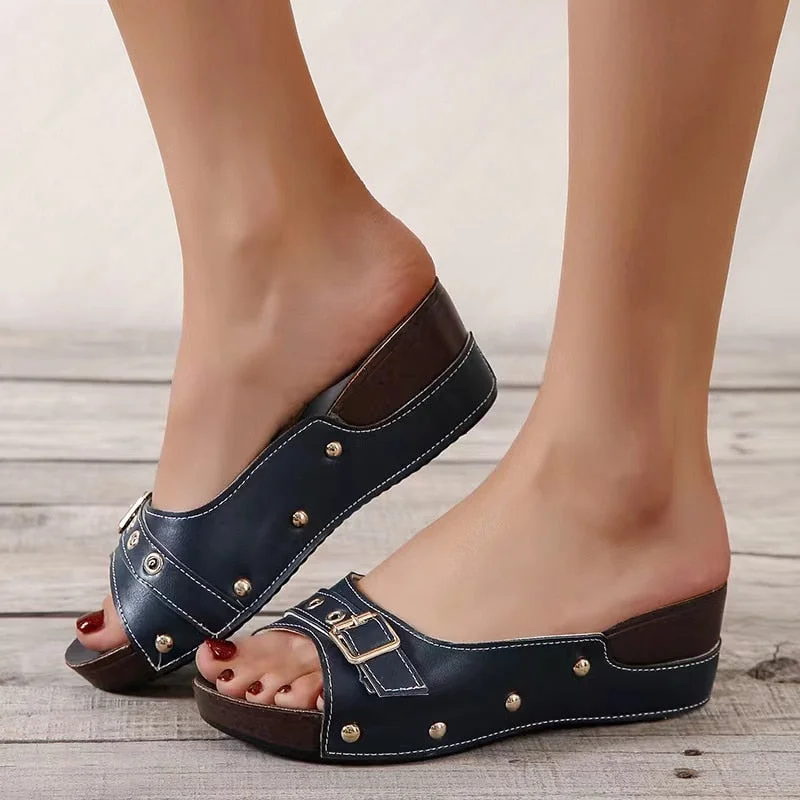 Women Sandals 2022 Fashion Wedges Shoes For Women Slippers Summer Shoes With Heels Sandals Flip Flops Women Beach Casual Shoes