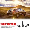 100pcs TR-413 Snap In Short Black Rubber Valve Stems TR413 Tubeless Valves