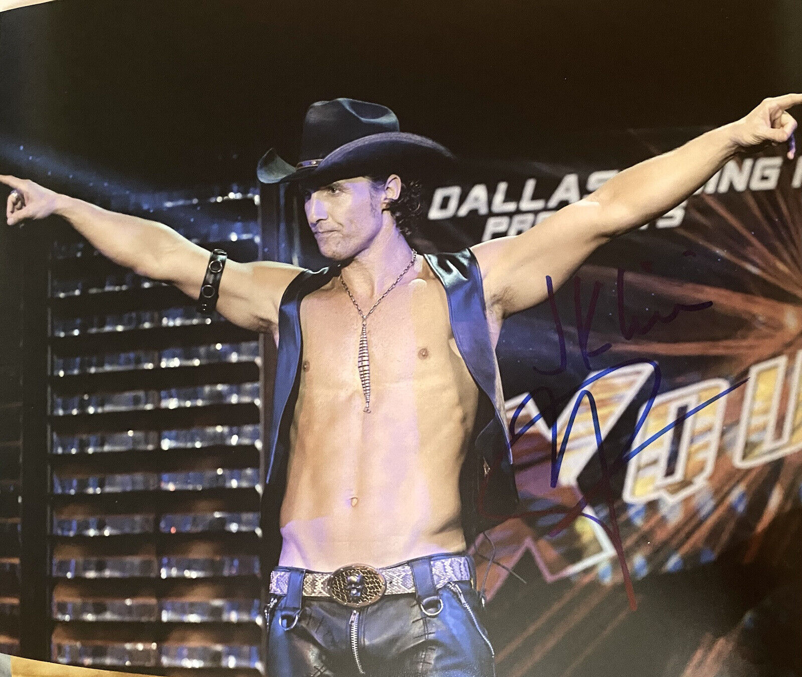 Matthew McConaughey Signed Autographed 8x10 Color Photo Poster painting Sexy Shirtless