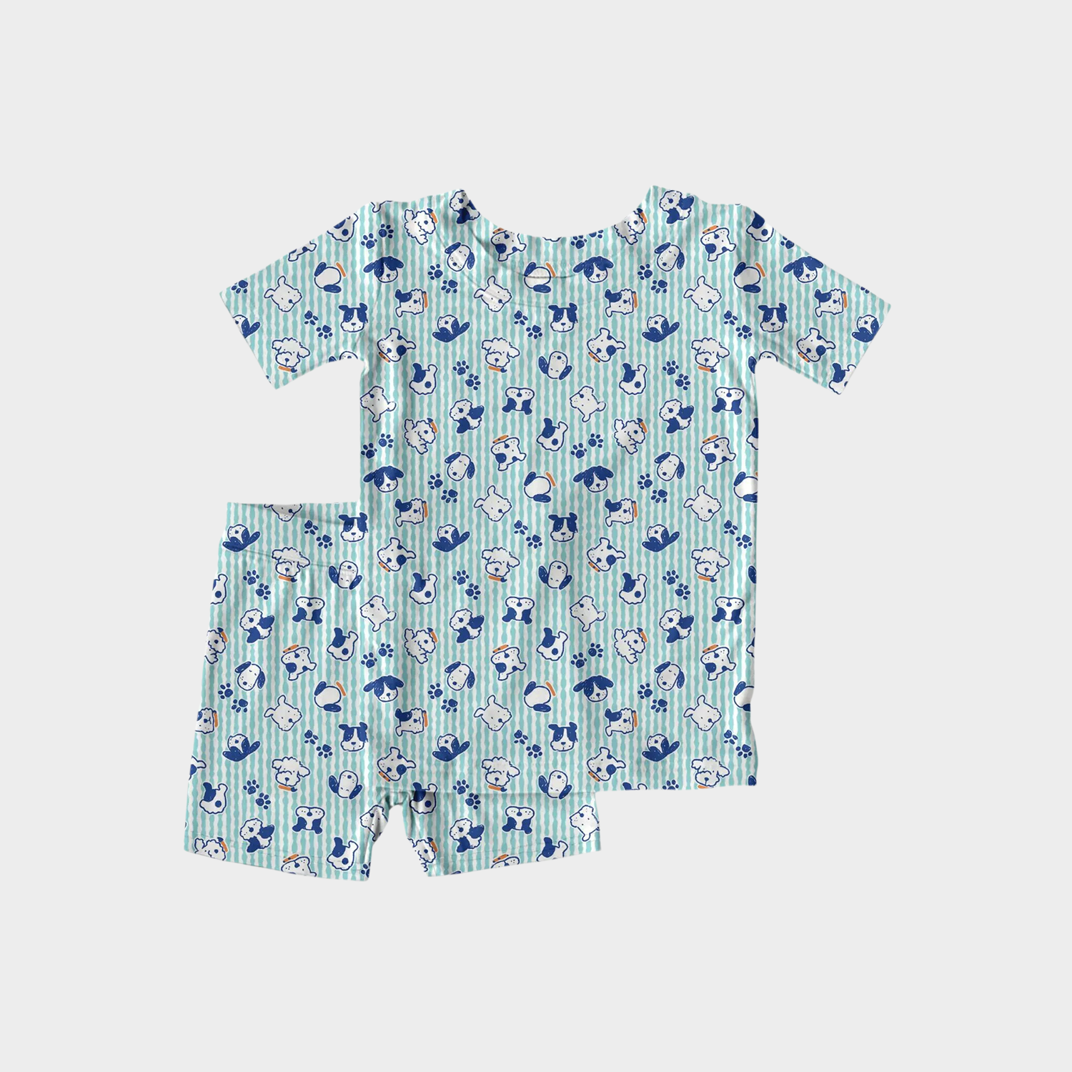 Cheerful Mix-Themed Bamboo Fiber Kids' Pajamas REAL SILK LIFE