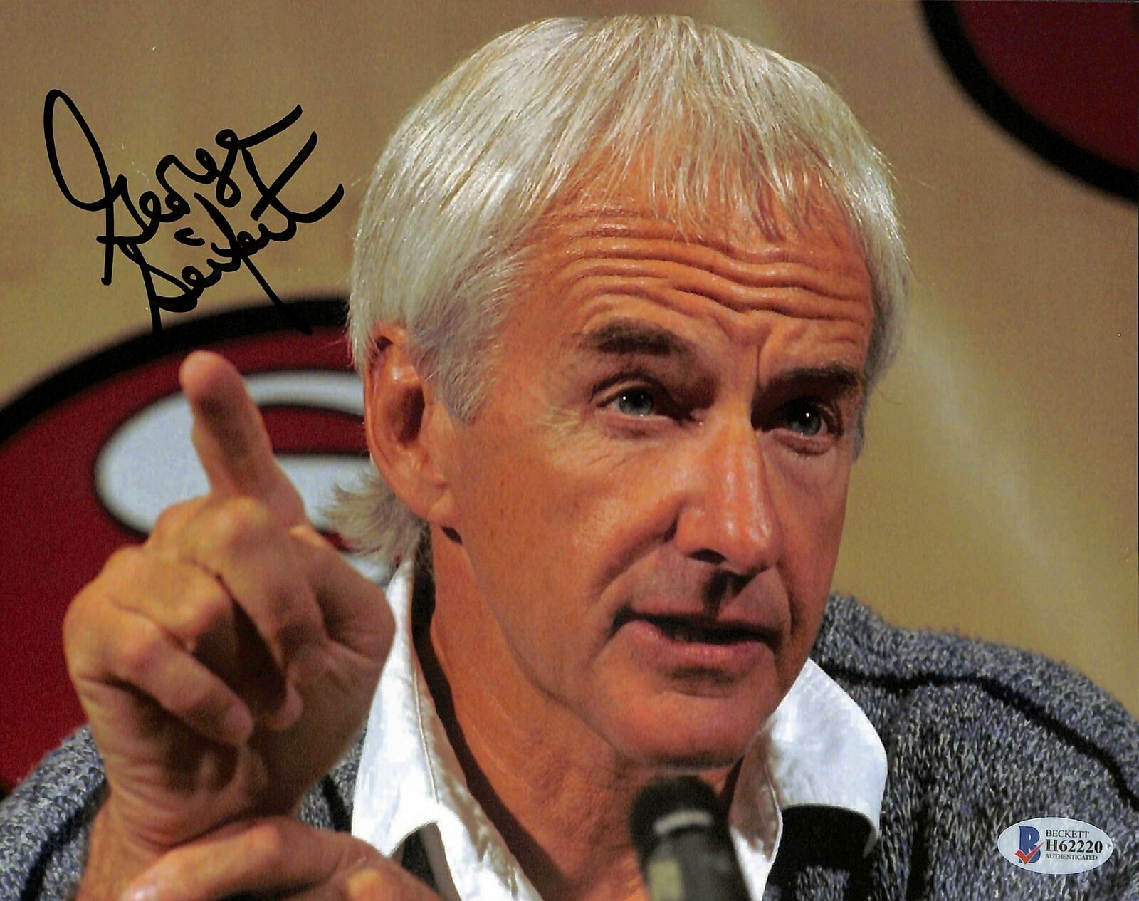 49ers George Seifert Authentic Signed 8x10 Photo Poster painting Autographed BAS #H62220