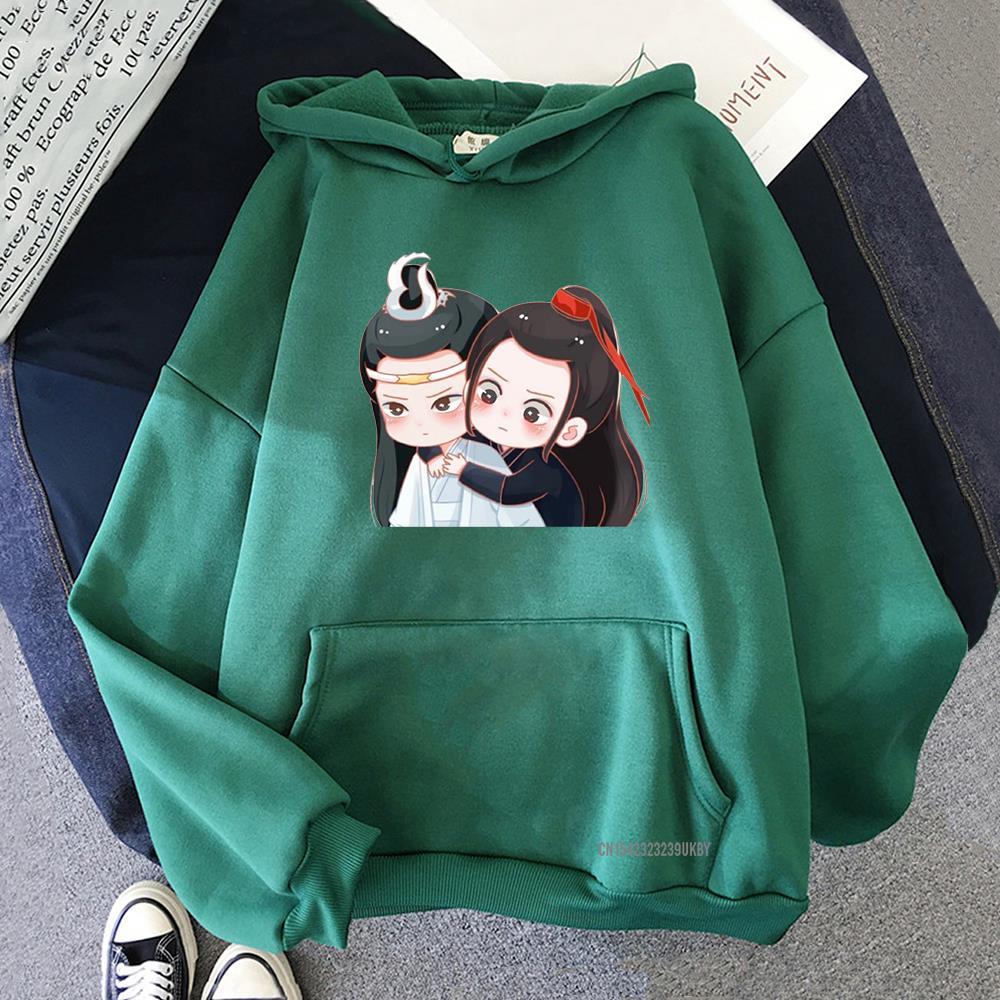 Cotton Tshirt Anime Mo Dao Zu Shi Hoodie Harajuku Lan Wangji And Wei Wuxian Men Sweatshirt Chinese Style Streetwear Hoody Tops Women t -shirt Tee