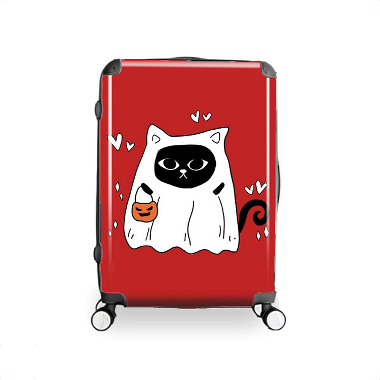 Trick Or Treating Cat, Halloween Hardside Luggage