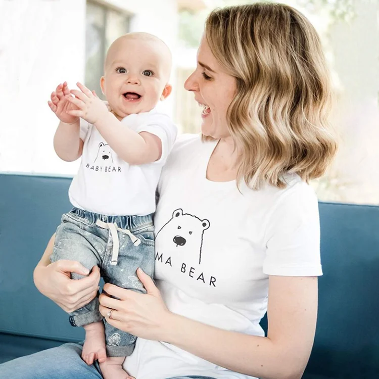 BlanketCute-Personalized family Cotton Letter Casual T-shirt | 39
