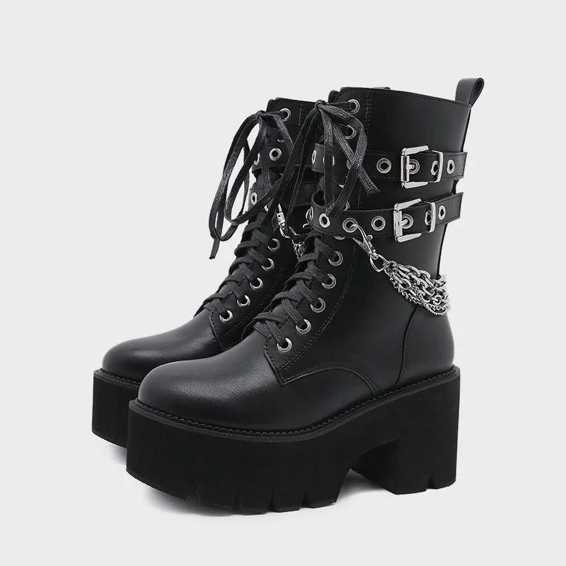 Chained Martin Boots
