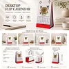 2027 New DIY Diamond Painting Sunflower Butterfly Desk Calendar Set 12-Month Flip Calendar Design Monthly Planner Office Desktop Decor