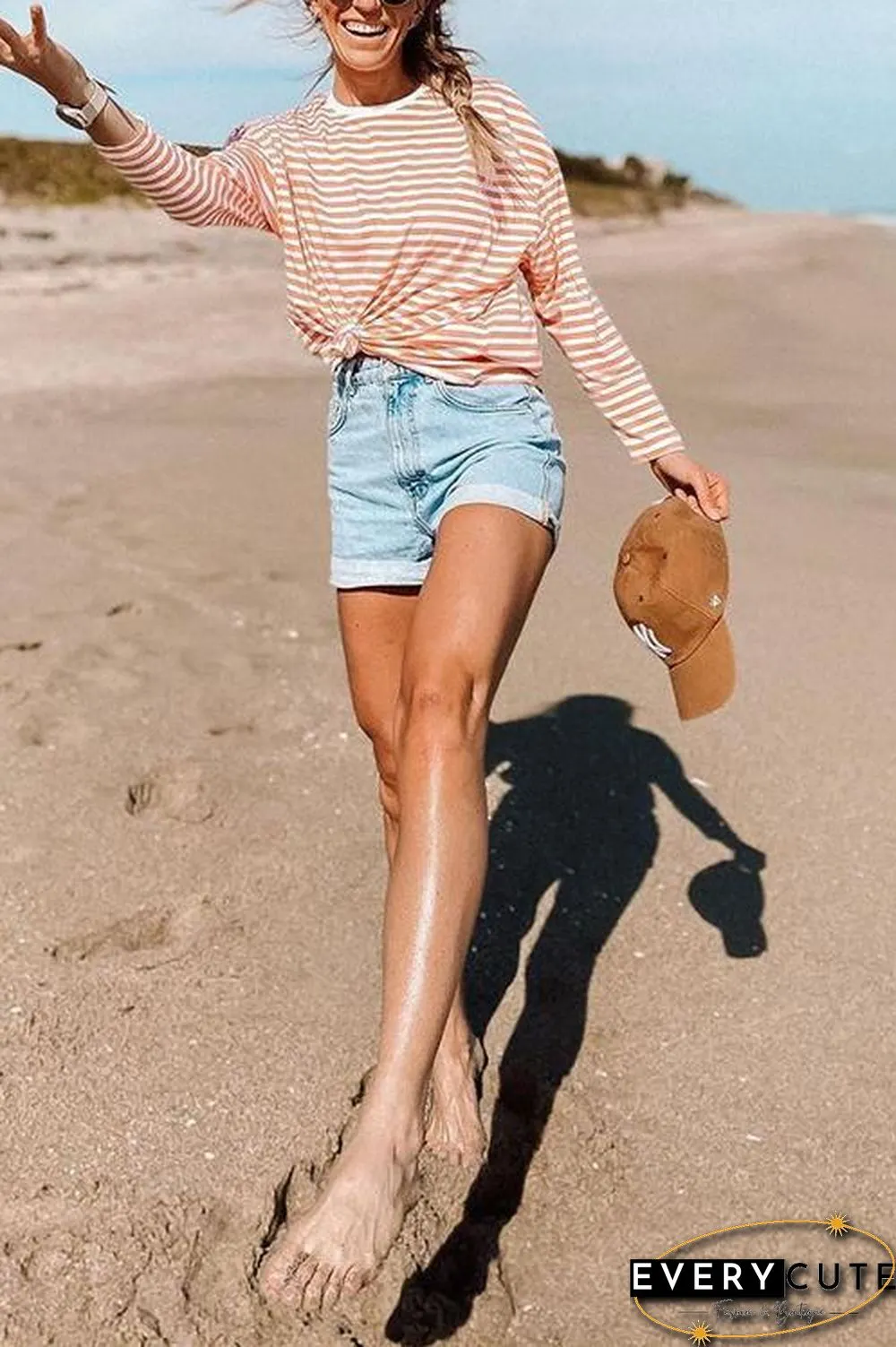 Classic Pocket High Waist Denim Shorts