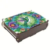 (US Local)Diamond Painting Storage Box DIY 5D Diamond Painting Jewelry Box (Hummingbird)