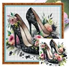 Flower High Heels-11CT Stamped Cross Stitch 40*40cm/15.75*15.75in