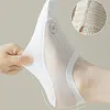 Unisex 4 Pairs Ultra Thin Liner Socks Non Slip Nylon Socks