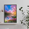 Diamond Painting-DIY Full Round Drill Mountains Fields Flowers(40*60CM)
