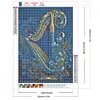 5D DIY Full Round Drill Diamond Painting Flowers And Harp Art Craft 30x40cm