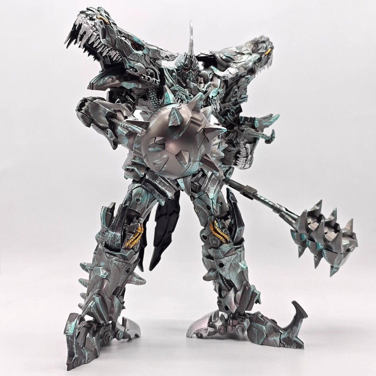 Transformers Movie Version Grimlock Action Figure Leader Class Robot Dinosaur Toy Baiwei TW-1034 Collectible Model for Adults Kids High Detailing Poseable Figurine