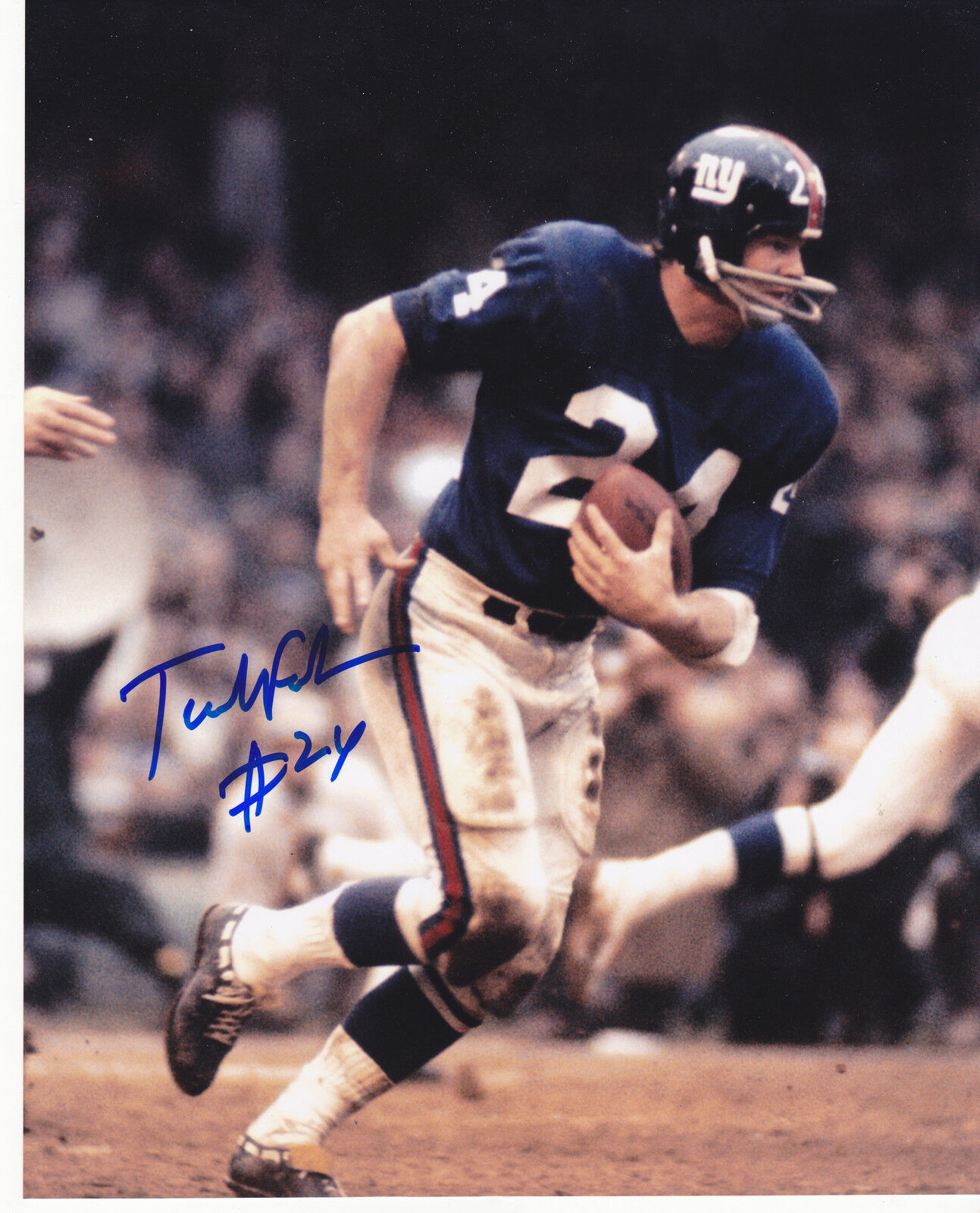 TUCKER FREDERICKSON NEW YORK GIANTS ACTION SIGNED 8x10