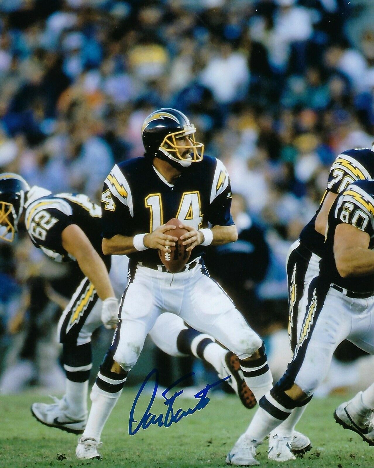 GFA San Diego Chargers * DAN FOUTS * Signed 8x10 Photo Poster painting D3 COA