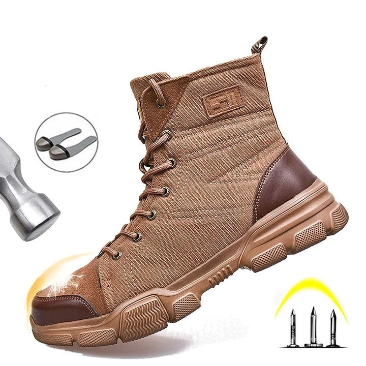 Letclo™ High Top Non-Slip Steel Toe Boots letclo Letclo
