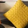 Single Color Weaving Home Living Creative Cushion Pillow Cover