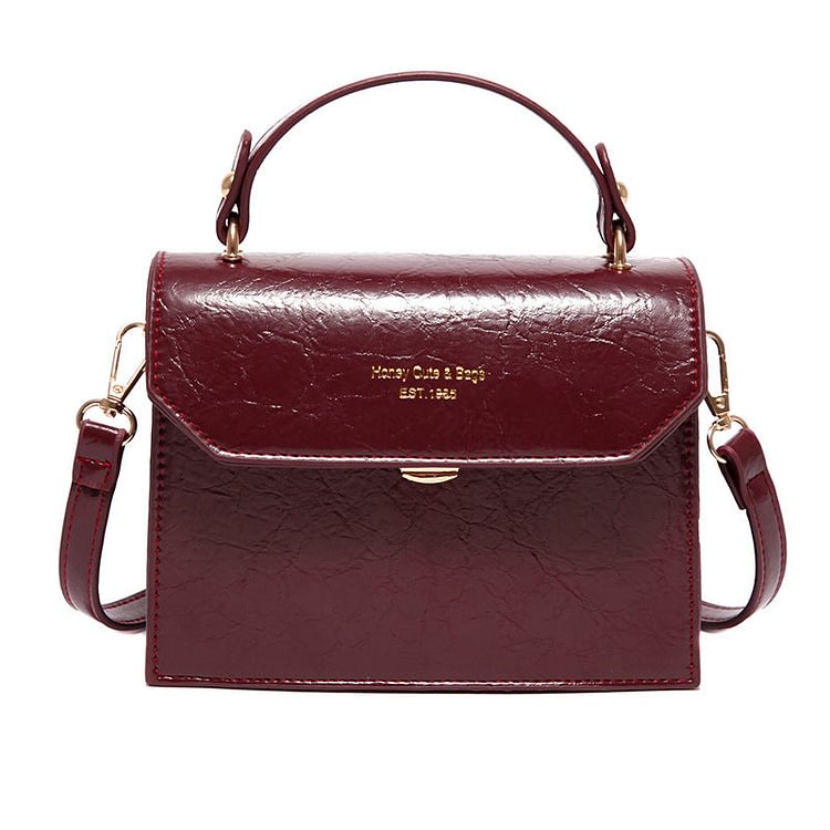 Retro Easy Matching Small Square Handbag Shoulder Messenger Bag