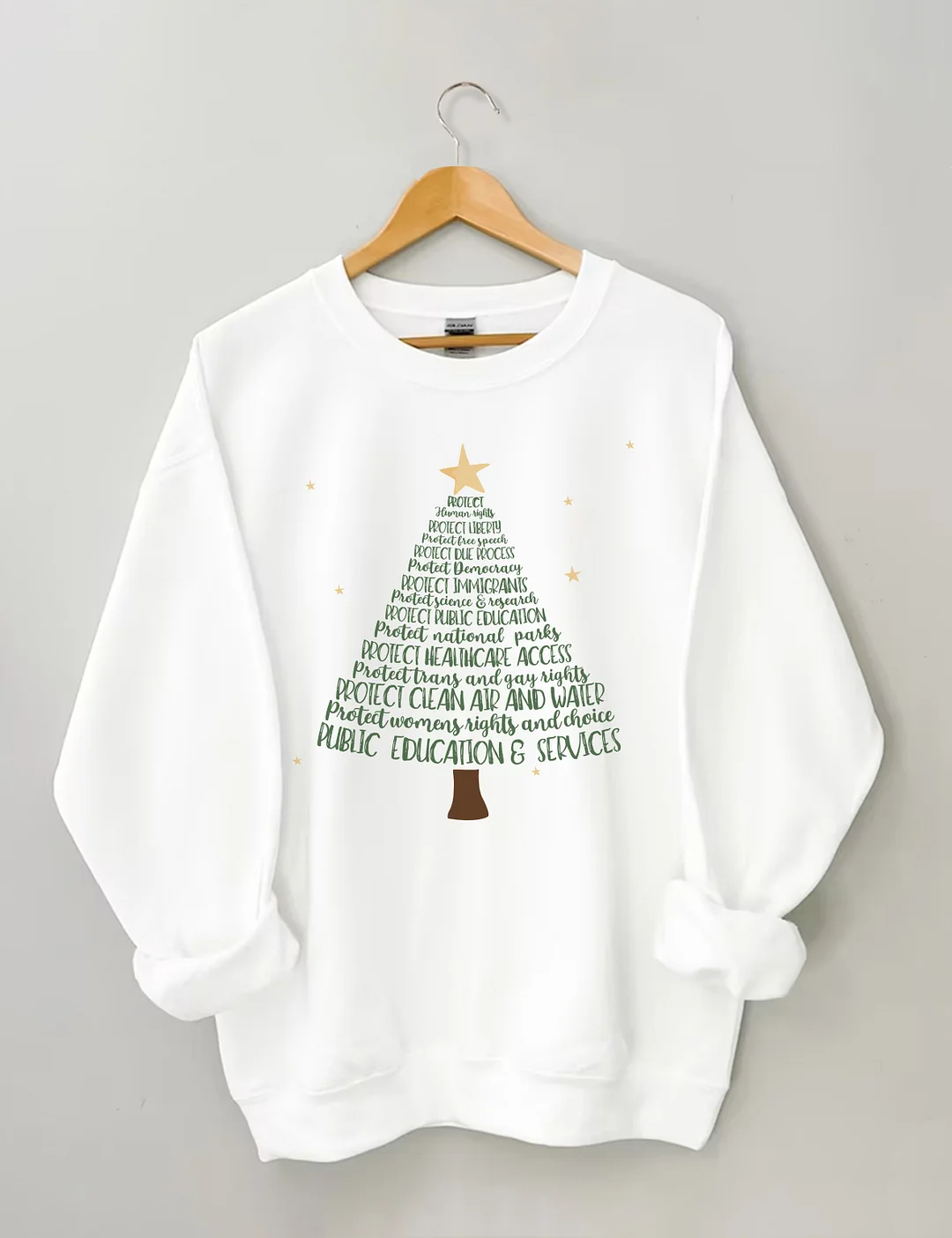 Protect Christmas Tree Sweatshirt
