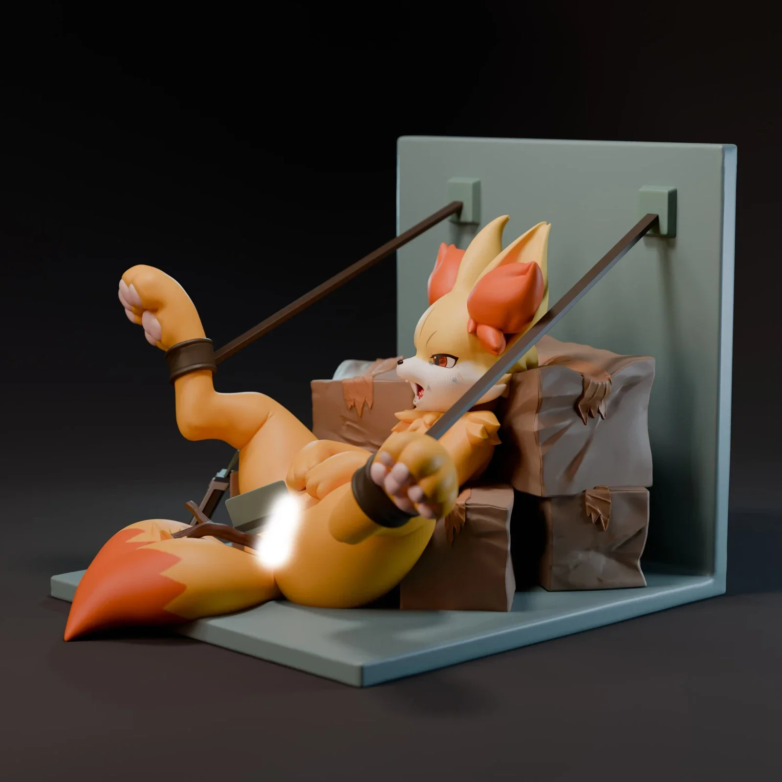 Fennekin - Pokemon Resin Statue