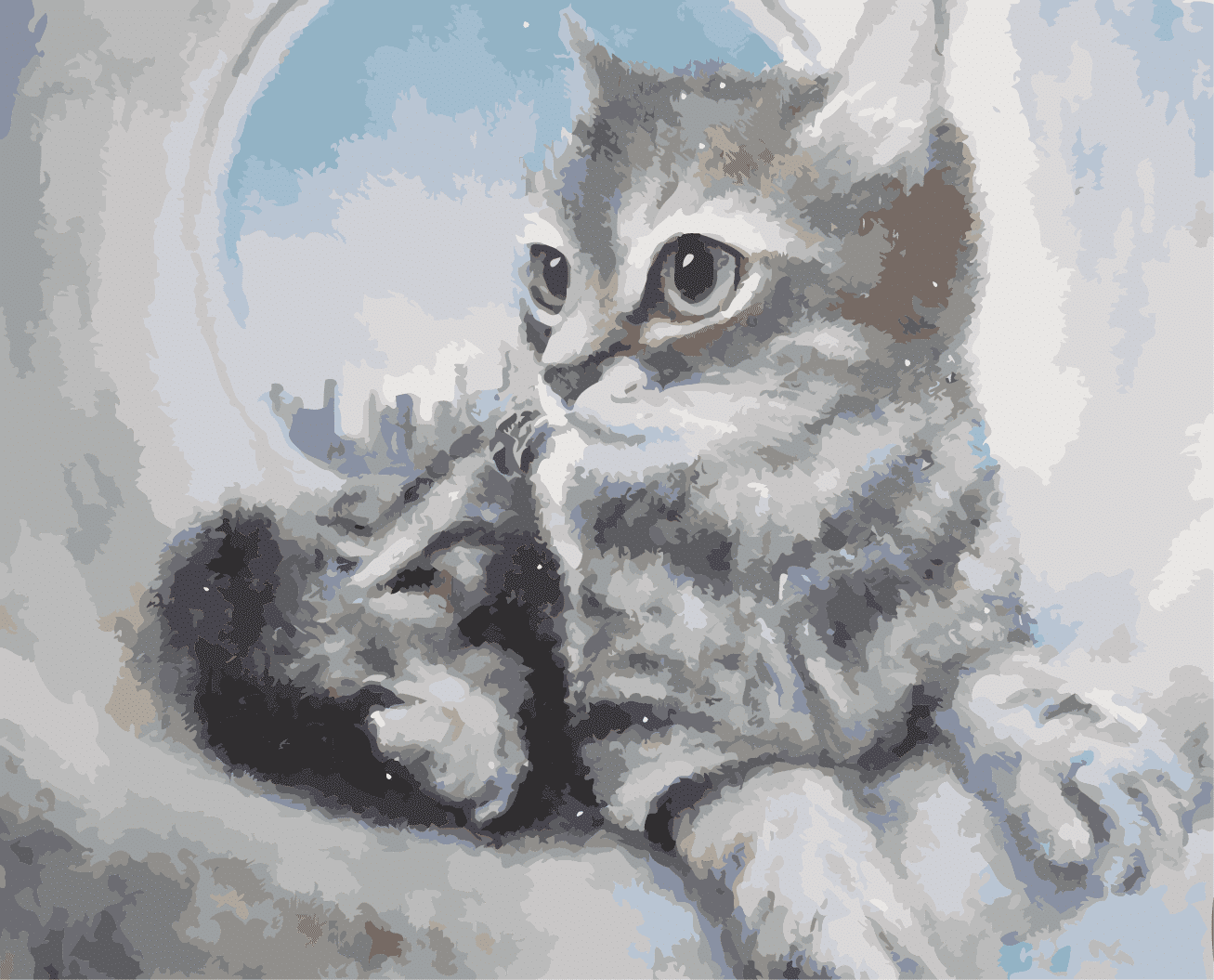 

Domestic kitten – Paint By Numbers - 40*50CM, 501 Original