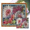 Watercolor Sunflower-14CT Stamped Cross Stitch 44*38cm/17.32*14.96in