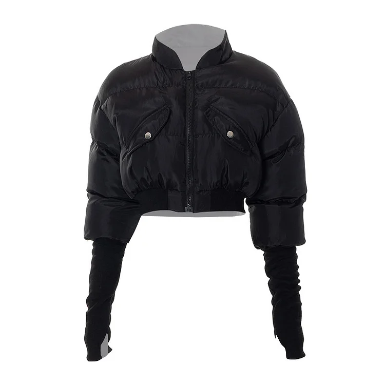 Black Long Coat Woman 240130-64