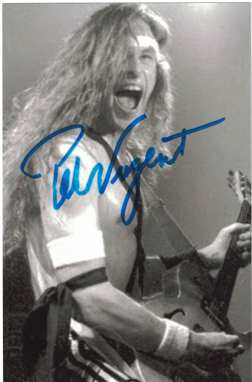 Ted Nugent Signed Autographed 4 x 6 Photo Poster painting Singer Activist C