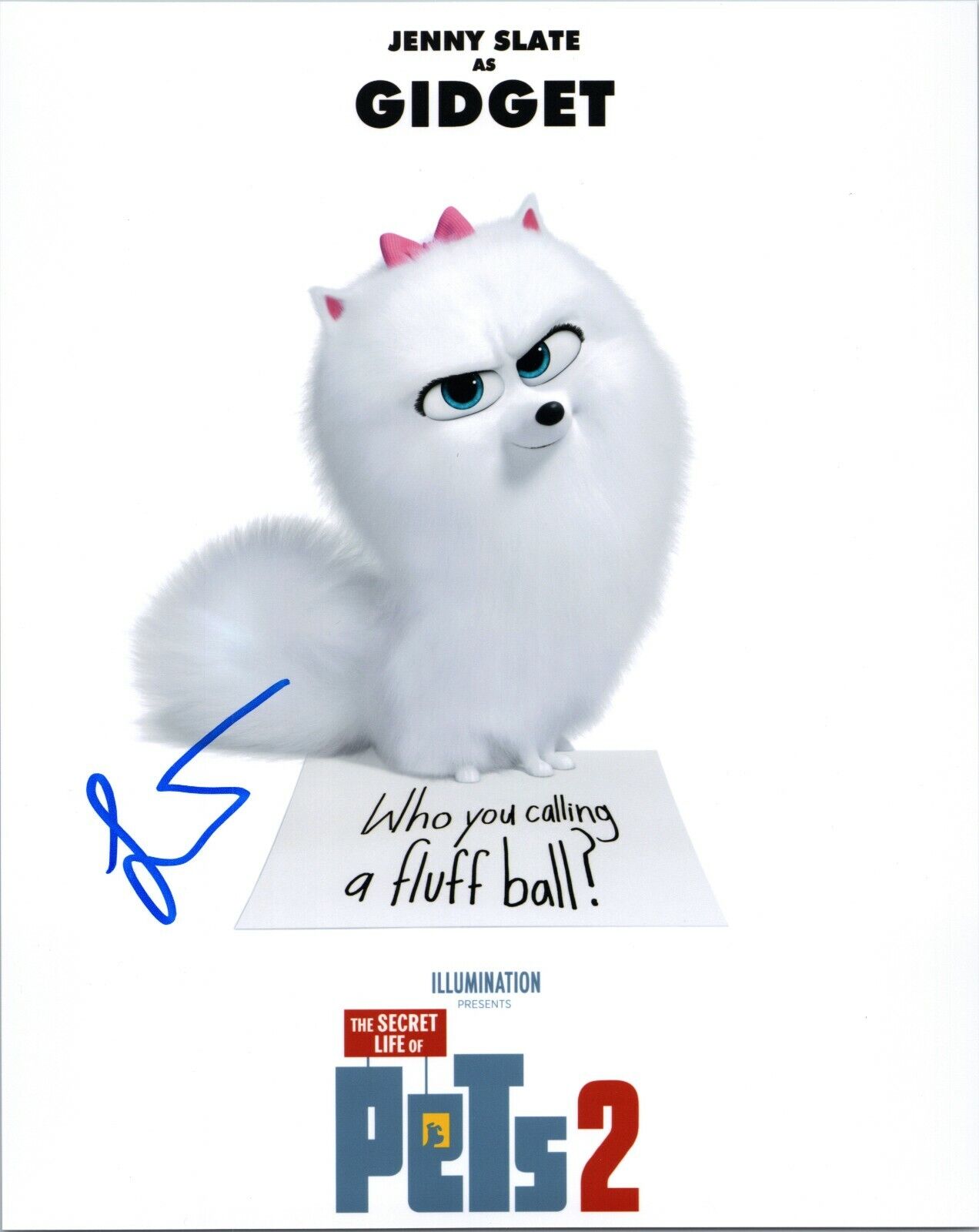 ~~ JENNY SLATE Authentic Hand-Signed ~ SECRET LIFE OF PETS ~ 8x10 Photo Poster painting C ~~