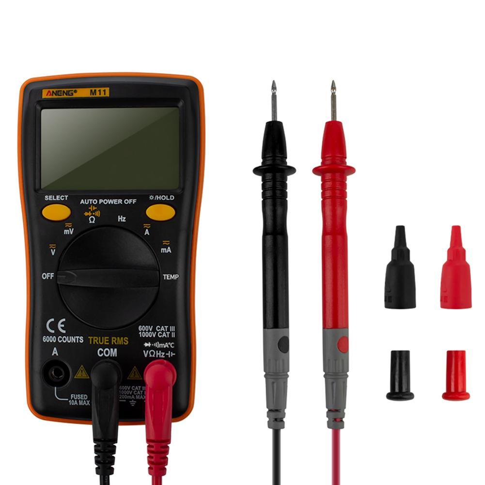 

ANENG Backlight Digital Multimeter AC/DC Ammeter Voltmeter Voltage Meter, Orange, 501 Original