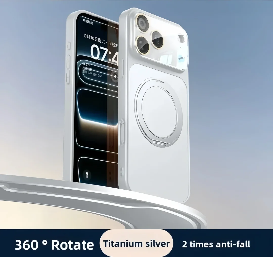 Compatible with Apple iPhone 17 Pro Max phone case, new lens full-coverage drop protection, 17 Pro magnetic protective case, 17pm with stand, PR0 premium matte finish.