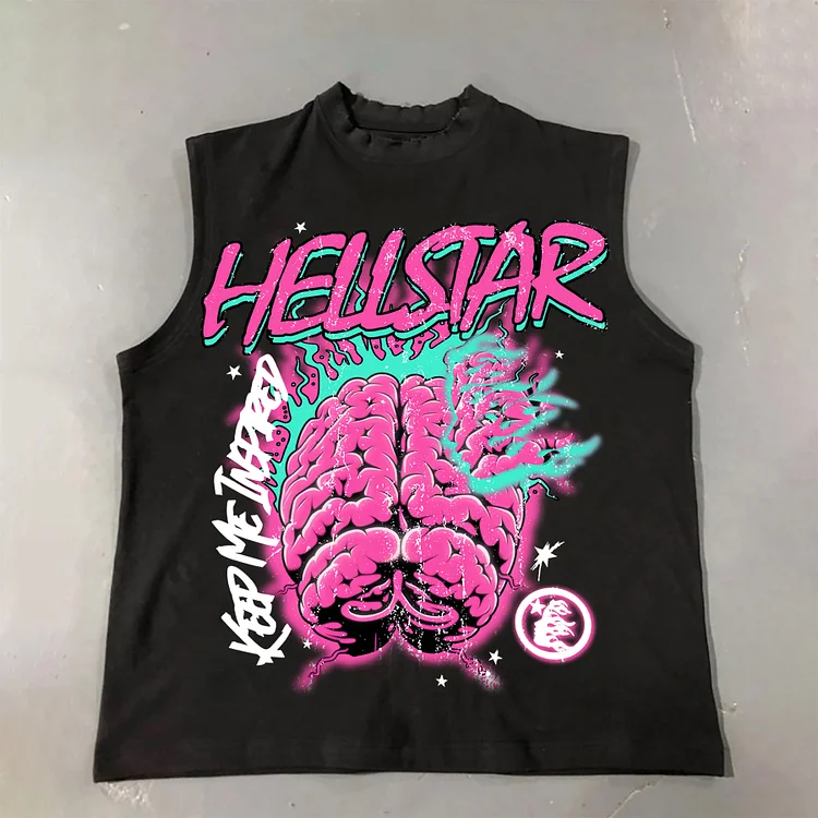 Hellstar Mummy Pink Vintage Graphics 100% Cotton Tank Top