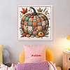 (US Only)Pumpkin Printed Cross Stitch Kit 40x40cm DIY 14CT Embroidery Craft Set Decor