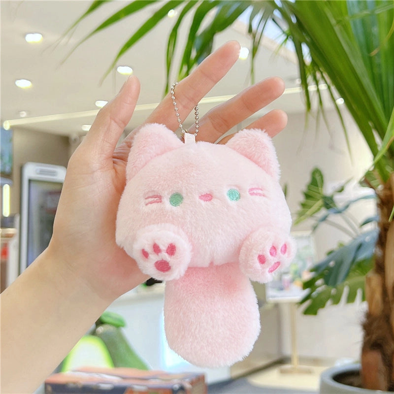 Squeak Chao Cool Meng Casual Cat Series Plush Doll BIBI Meow Mi Planet Buckle Student Schoolbag Pendant