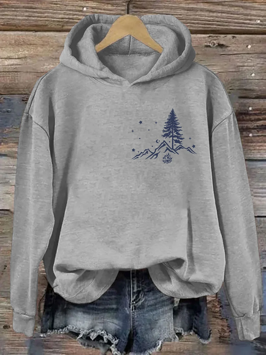 No City Lights Just Campfire Nights Hoodie