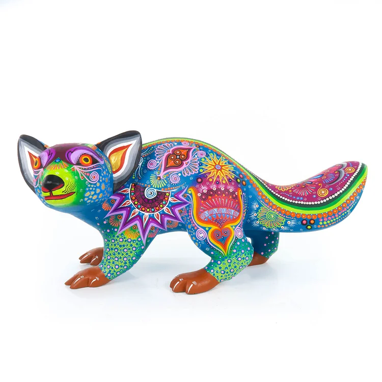 Badger - Oaxacan Alebrije Wood Carving